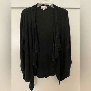 Draper’s & Damon’s Open Drape Front Cardigan Size M